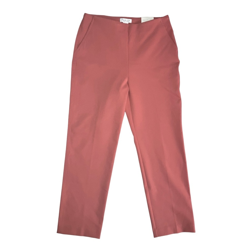 Rachel Zoe Womens Rose Pink Hi-Rise Slim Leg Dress Pants